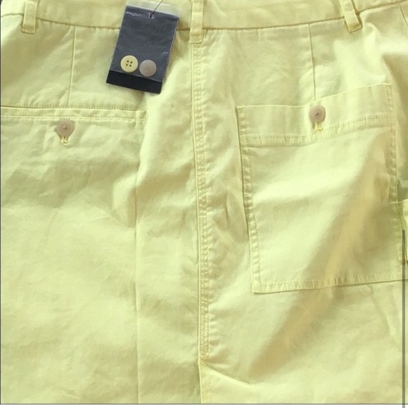 ATM High Waist Cotton Summer Yellow Mini Skirt NWT - Picture 6 of 6